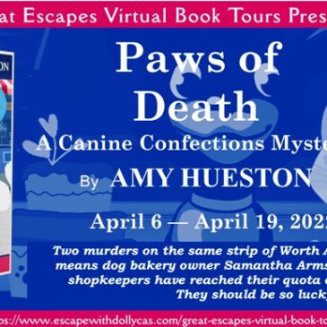 #Giveaway + Excerpt ~ Paws of Death (A Canine Confections Mystery) by Amy Hueston… #books #CozyMystery #readers