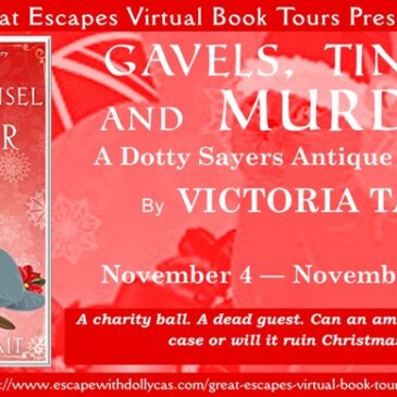 #Giveaway ~ Gavels, Tinsel and Murder (A Dotty Sayers Antique Mystery) by Victoria Tait… #books #CozyMystery #reader