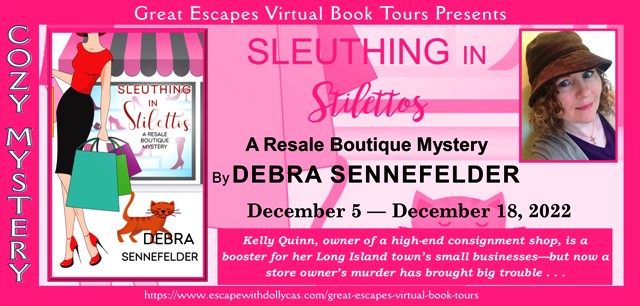 #Giveaway ~ Sleuthing in Stilettos (A Resale Boutique Mystery) by Debra Sennefelder… #books #CozyMystery #readers
