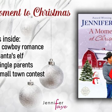 #Excerpt ~ A Moment at Christmas (A Whistle Stop Romance) by Jennifer Faye… #cowboy #books #smalltown #romance #readers #amreading
