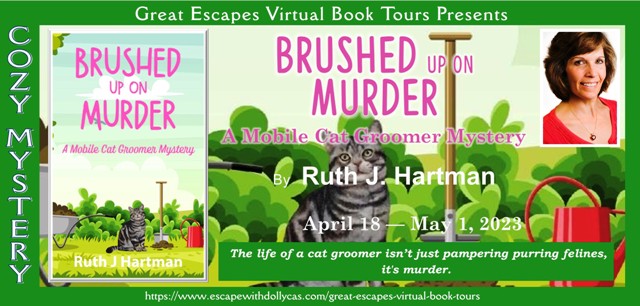 #Giveaway ~ Brushed Up On Murder (A Mobile Cat Groomer Mystery) by Ruth J. Hartman… #books #CozyMystery #readers
