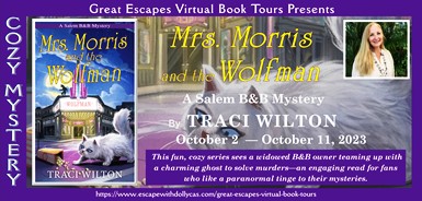 #Giveaway ~ Mrs. Morris and the Wolfman (A Salem B&B Mystery) by Traci Wilton… #books #CozyMystery #readers